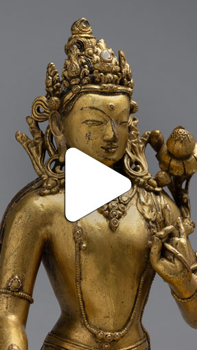 Видео Скульптура «Бодхитсаттва Авалокитешвара Падмапани»