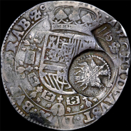 Ефимок с признаком 1655 года,  на талере 1633 года.