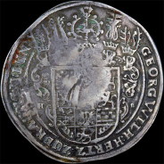 Ефимок с признаком 1655 года,  на талере 1652 года.