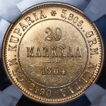 20 марок 1904 (Финляндия) (в слабе) L