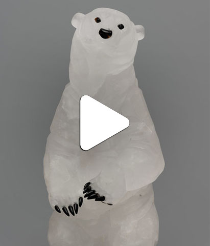 Видео Статуэтка «Белый медведь»