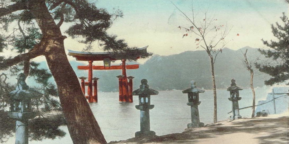 Раскрашенная фотография. Ицукусима. 1912