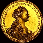 Медаль в память коронования Екатерины II