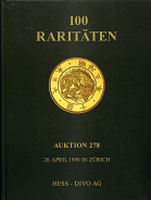 Аукционный каталог "Hess-Divo AG №278: 100 Raritaten"  1999