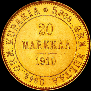 20 markkaa 1910 года, L.