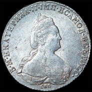 Рубль 1786 года, СПБ-TI-ЯА.