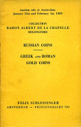 Аукционный каталог "Felix Schlessinger" 1939