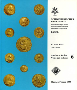 Schweizerischer Bankverein, Basel. Auction 6, 4 Februar 1977 in Basel.