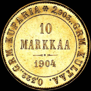 10 markkaa 1904 года, L.