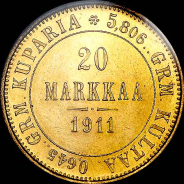 20 markkaa 1911 года, L.