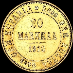 20 markkaa 1910 года, L.