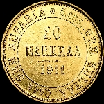 20 markkaa 1911 года, L.