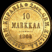 10 markkaa 1904 года, L.