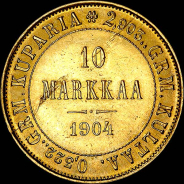 10 markkaa 1904 года, L.