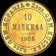 10 markkaa 1905 года, L.