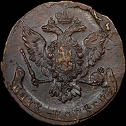 5 копеек 1758 года, без букв.