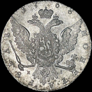 Рубль 1768 года, ММД-ЕI.