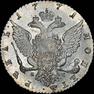 Рубль 1771 года, СПБ-ТI-ЯЧ.