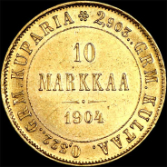 10 markkaa 1904 года, L.