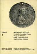 Galerie des Monnaies, Dusseldorf. Auction 3, October 16-17, 1970 in Dusseldorf.