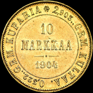 10 markkaa 1904 года, L.