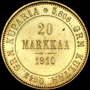 20 markkaa 1910 года, L.