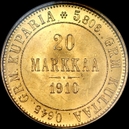 20 markkaa 1910 года, L.