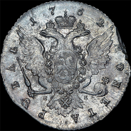 Рубль 1762 года, СПБ-ТI-НК