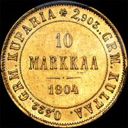 10 markkaa 1904 года, L