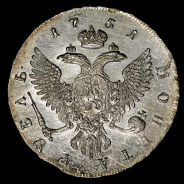 Рубль 1751 года, ММД 