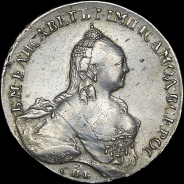 Рубль 1759 года  СПБ-TI-ЯI