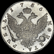 Рубль 1756 года, СПБ-BS-IM