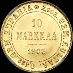 10 марок 1905 года, L
