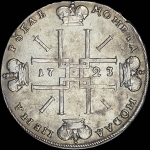 Рубль 1723 года, ОК