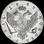 Рубль 1743 года, М·М·Д