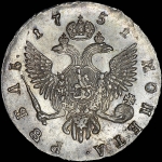 Рубль 1751 года, СПБ