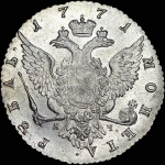 Рубль 1771 года, СПБ-TI-ЯЧ