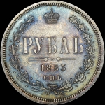 Рубль 1883 года, СПБ-ДС