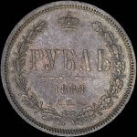 Рубль 1884 года, СПБ-АГ