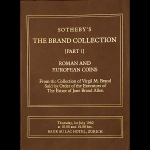 Sotheby's, Zurich. "The Brand Collection. Part I. Roman and European coins". 1 July 1982, Zurich