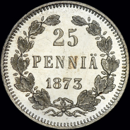 25 пенни 1873 года, S