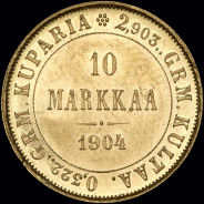 10 марок 1904 года, L