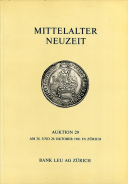 Лот из 2-х аукционных каталогов Bank Leu  Цюрих