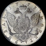Рубль 1773 года  СПБ-ТI-ЯЧ