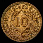 10 рентенпфеннигов 1924 (Германия)