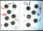 Годовой набор монет 2019 "A to Z 10 pence" (Великобритания) (в п/у)