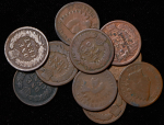 Набор из 10-ти монет 1 цент (США)