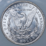 1 доллар 1887 (США) (в слабе) без букв