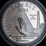 1 доллар 1994 "Мемориал ветеранов Вьетнама" (США) (в п/у)