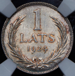 1 лат 1924 (Латвия) (в слабе)